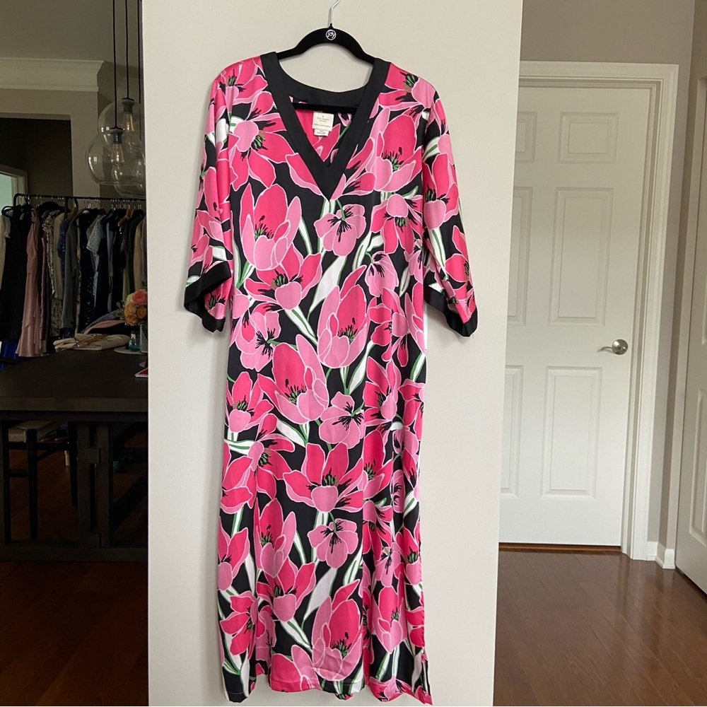 Kate Spade Floral Maxi Dress, Kimono Style, size M‎